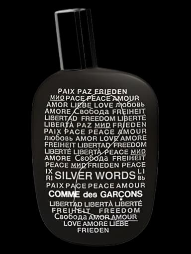 Comme des Garcons 2 Silver Words unisex